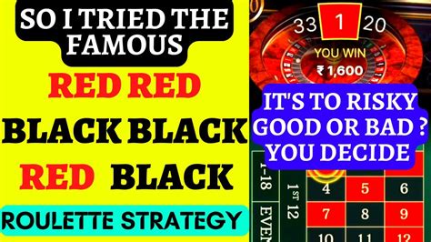 roulette strategy black and red|roulette black and red payout.